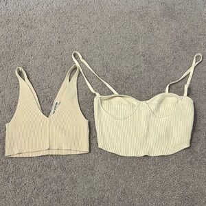 2 cream urban outfitters tops